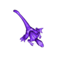 velociraptor_zombie1-base.stl Dinosaur Collection (DND/TTRPG)