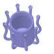 osmi03v1-13.jpg vase cup vessel octopus omni03v1 for 3d-print or cnc