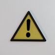 W001.jpg 3D Printable Warning Sign | ISO 7010 | W001 | General Warning
