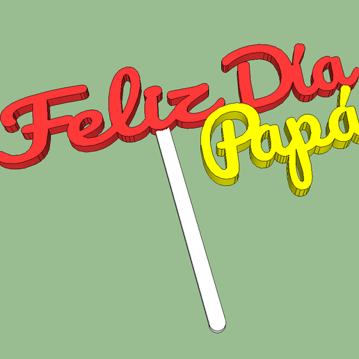 HAPPY DADDY'S DAY - COMMEMORATIVE ORNAMENT 3D model