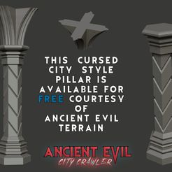 P2__PIllar_Clean.jpg Free STL file "Warhammer Quest: Cursed City" Style Pillar・Object to download and to 3D print