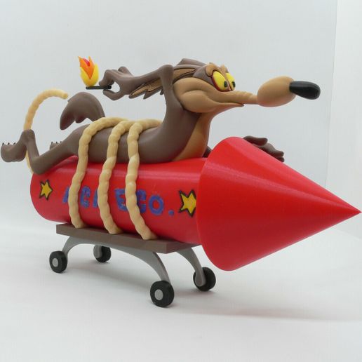 👽 Wile E. Coyote・Free 3D File for ・Cults