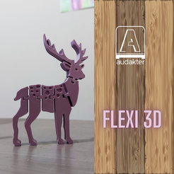 2.png Fichier STL CERF - FLEXI 3D - DESIGN POUR L'IMPRESSION 3D・Design pour imprimante 3D à télécharger