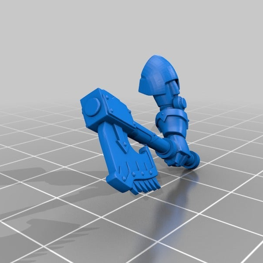 Melee weapons for Chunky Elite Evil Space Mans 3D model