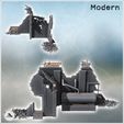 2.jpg Factory ruin with a large tank and brick walls (version with and without debris) (10) - Modern WW2 WW1 World War Diaroma Wargaming RPG Mini Hobby
