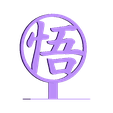 Goku-Logo-Stand.stl Goku's kanji.