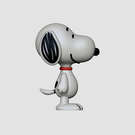 🖨️ Snoopy - 3D Print Model with Texture・ OBJ File for 3D printing・Cults