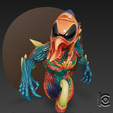 SNAG-0044.png Colorful Cosmic Beast Hook - 3D Model for Printing