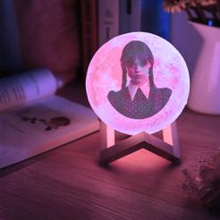 wednesday-moon.jpg Wednesday (TV series) lithophane moon lamp