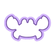 crab 2.5in mini.stl 4  sizes - Crab Ocean Beach Theme Cookie Cutter - Sharp, clean cutting edges!
