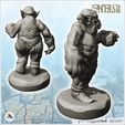 2.jpg Curved-nosed troll with large hand and rock (15) - Medieval Fantasy Magic Feudal Old Archaic Saga 28mm 15mm Chaos Darkness Demon
