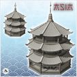 4.jpg Asian hexagonal pagoda with two floors (33) - Asia Terrain Clash of Katanas Tabletop RPG terrain China Korea