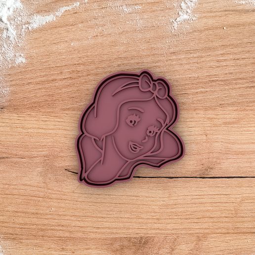 blancanieves.jpg Snow white cookie cutter from Snow White and the Seven Dwarfs