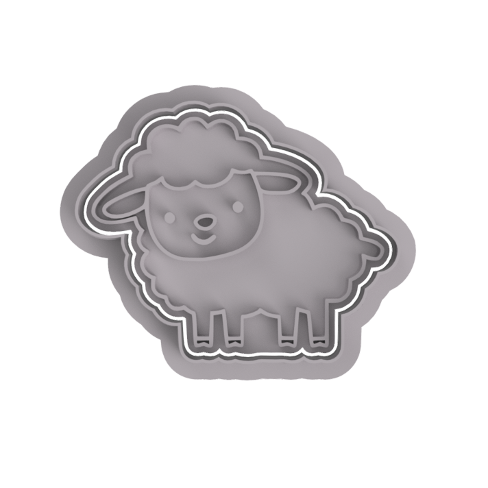 Sheep.png Fichier STL Jeu de moules à biscuits pour animaux de la ferme (pour usage personnel uniquement)・Objet imprimable en 3D à télécharger, dwain