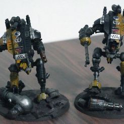 Tau Crisis suit alternative heads - Armored Core