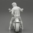3DG-0011.jpg Young man sitting on his motorbike - Separated and non separated