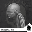 12.png Female Snake Head for action figures