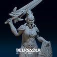 07.jpg Fantasy Female Warrior 3D print model
