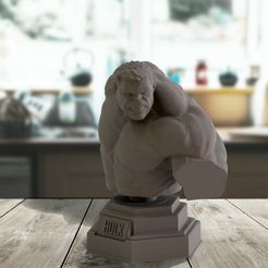 s1.jpg Archivo 3D Busto de Hulk・Modelo para descargar y imprimir en 3D
