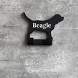 7-Beagle-hook-with-name.png Beagle Dog Lead Hook Stl File