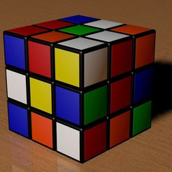 3k.jpg Descargar archivo 3x3 Scrambled Rubik's Cube • Modelo imprimible en 3D, Knight1341