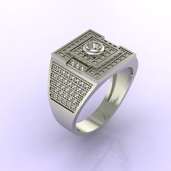 22-1-3.50m-1.30.jpg Download file Gents Ring - STL READY • 3D print template, tuttodesign
