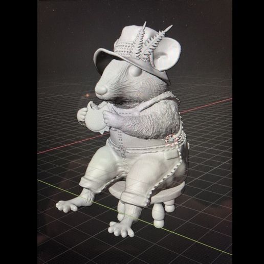🐁 Zac Mouse with Cheeseburger・Free STL File for 3D printing・Cults