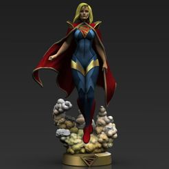 supergirl-600px.jpg 3D file Supergirl from Injustice Superman of DC Comics fanart by cg pyro・3D print object to download