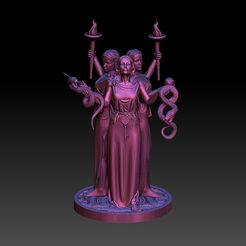 111.jpg HECATE HEKATE GODDESS STL V4