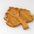 untitled.141.jpg Leaf Serving Tray, Cnc Cut 3D Model File For CNC Router Engraver, Plate Carving Machine, Relief, serving tray Artcam, Aspire, VCarve, Cutt3D