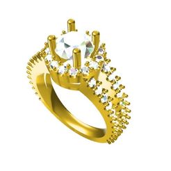 RG26844 (2) - Copy.jpg STL file Jewelry 3D CAD Design Wedding Ring・3D printable model to download, VR3D