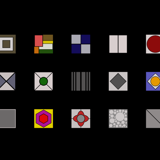 Floor Tiles for action figure dioramas 3D model