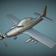 YAT-28E_2.jpg North American YAT-28E Trojan - 3D Printable Model (*.STL)