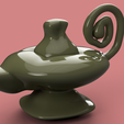 alladin-lamp v11-r2.png vessel vase magic aladdin lamp for gin for magic ritual for 3d-print or cnc