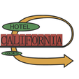 Hotel California sign front.png retro Hotel California sign