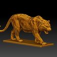 1.jpg Escultura de tigre andante