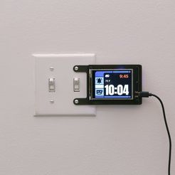 2199502153817623f540d6025e03480a_display_large.JPG Бесплатный STL файл PyPortal Wall Mount・Шаблон для 3D-печати для загрузки