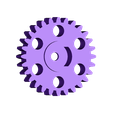 MRCC_MTC_CD_GEARBOX_Mod1_28Tgear_withHoles.stl STL file MyRCCar 1/10 MTC Chassis Rigid Axles Version. Customizable chassis for Monster, Crawler or Scale RC Car・3D print object to download