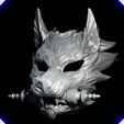 Zv1R-1-4.png Wolf head detailed with scroll kitsune type
