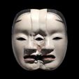 0000.jpg Japanese Dual Noh Mask toy