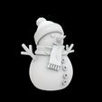 Snowman.7.jpg Cute Snowman Figurine 3D Printable Model