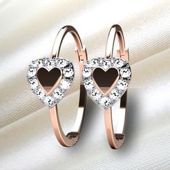 Rose-gold-and-diamond-earrings.jpg STL-Datei Ohrringe 3D-Datei, Roségold und Diamant・Design für 3D-Drucker zum herunterladen