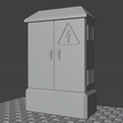 Elektrik-Panosu.png Junction Box, Street Electrical Panel for 1/64 Diorama