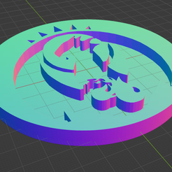 Izzet-Coaster-v1.png Archivo STL gratis Posavasos del Gremio de Izzet・Plan imprimible en 3D para descargar
