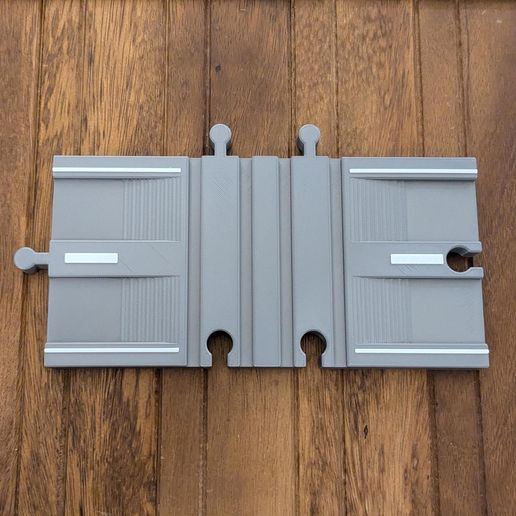 Toy Road - Double Train Track Crossing - Compatible with BRIO 3D model