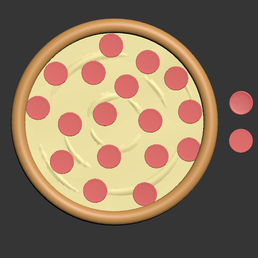 PEPPERONI PIZZA 3D model
