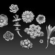 24234234.jpg flowers 3D print model