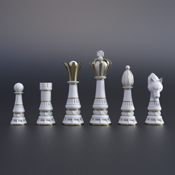 CHESS.png STL file CHESS SET・3D print design to download