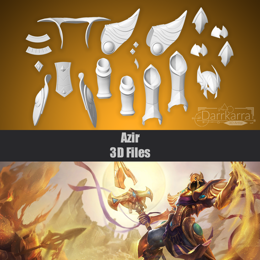 Azir Accessories League of Legends 3D Files Cosplay