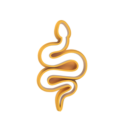 Snake v1.png STL file Snake Cookie Cutter・Model to download and 3D print, dwain